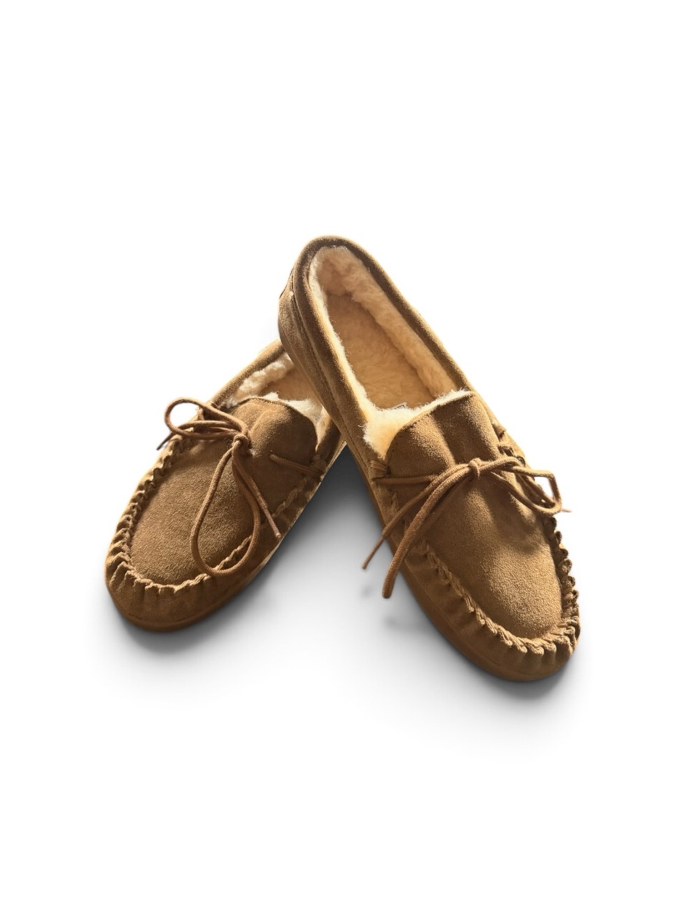 Bearpaw Men’s Brown Suede Moccasin Slippers